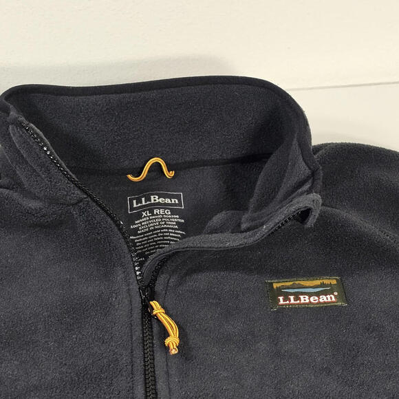 L.L. Bean Fleece Pullover Jacket Gray Long Sleeve 1/4 Zip Women's Size XL - Picture 3 of 7